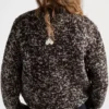 Jersey de cuello redondo de lana con colgantes Jersey de cuello redondo de lana con colgantes