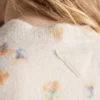 Jersey de cuello redondo de lana con estampado floral Jersey de cuello redondo de lana con estampado floral