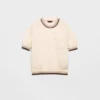 Jersey de cuello redondo de lana Shetland Jersey de cuello redondo de lana Shetland