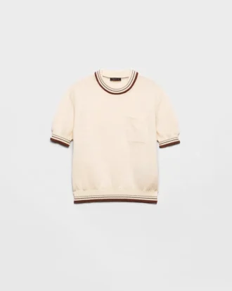 Jersey de cuello redondo de lana Shetland
