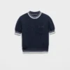 Jersey de cuello redondo de lana Shetland Jersey de cuello redondo de lana Shetland
