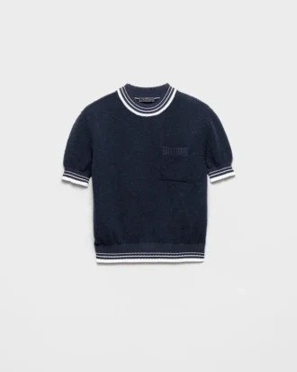 Jersey de cuello redondo de lana Shetland