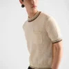 Jersey de cuello redondo de lana Shetland Jersey de cuello redondo de lana Shetland