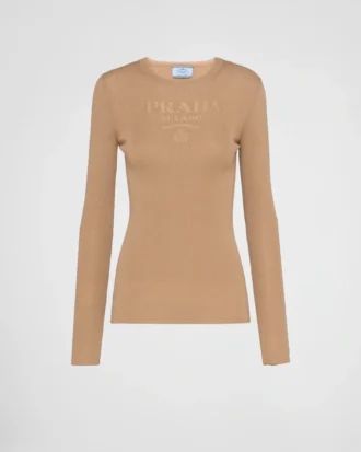 Jersey de cuello redondo de lana superfina