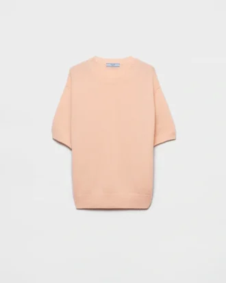 Jersey de cuello redondo de lana y cachemira