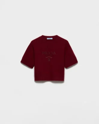 Jersey de cuello redondo de lana y cachemira