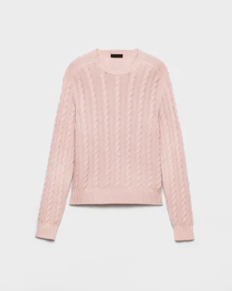 Jersey de cuello redondo de lana y cachemira