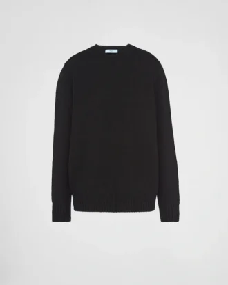 Jersey de cuello redondo de lana y cachemira