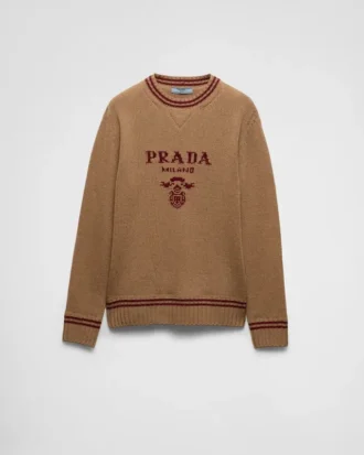 Jersey de cuello redondo de lana y cachemira