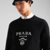 Jersey de cuello redondo de lana y cachemira Jersey de cuello redondo de lana y cachemira