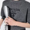 Jersey de cuello redondo de lana y cachemira Jersey de cuello redondo de lana y cachemira