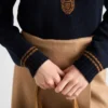 Jersey de cuello redondo de lana y cachemira Jersey de cuello redondo de lana y cachemira