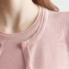 Jersey de cuello redondo de seda y algodón Jersey de cuello redondo de seda y algodón