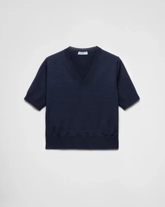 Jersey de lana con cuello en V