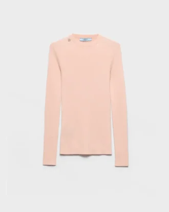 Jersey de lana de cuello redondo