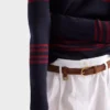 Jersey de lana de cuello redondo Jersey de lana de cuello redondo