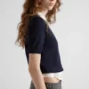 Jersey de lana de cuello redondo Jersey de lana de cuello redondo