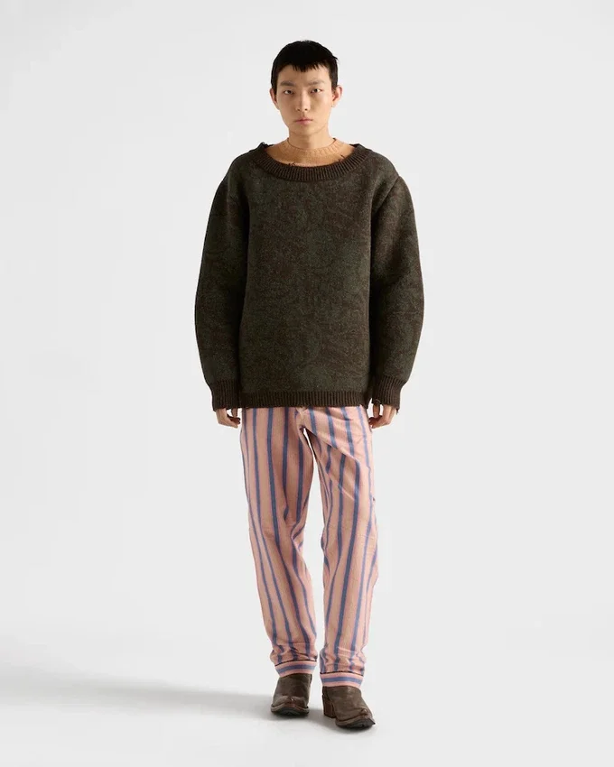 Jersey de lana Shetland de cuello ancho Jersey de lana Shetland de cuello ancho