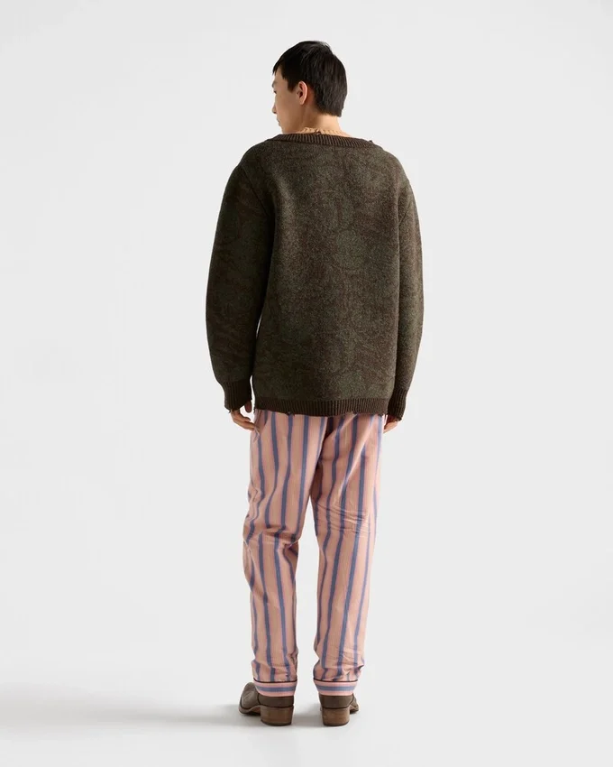 Jersey de lana Shetland de cuello ancho Jersey de lana Shetland de cuello ancho