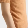 Jersey de manga corta de lana y cachemira Jersey de manga corta de lana y cachemira