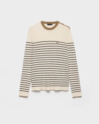 Jersey de rayas de lino y algodón