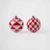 Juego de adornos navideños de cristal Juego de adornos navideños de cristal