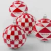 Juego de adornos navideños de cristal Juego de adornos navideños de cristal