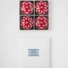 Juego de adornos navideños de cristal Juego de adornos navideños de cristal