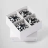 Juego de adornos navideños de cristal Juego de adornos navideños de cristal