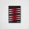 Juego de backgammon de piel Saffiano Juego de backgammon de piel Saffiano