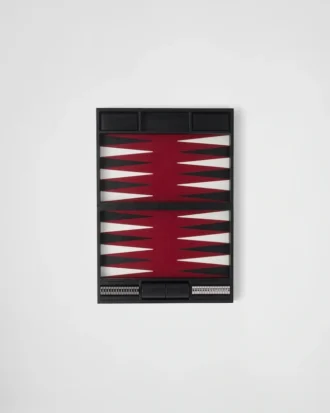 Juego de backgammon de piel Saffiano