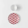 Juego de cuatro tazas de café espresso de porcelana – Vienna Red