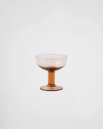Juego de dos copas de champán de cristal – Plinth