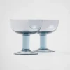 Juego de dos copas de champán de cristal – Plinth Juego de dos copas de champán de cristal – Plinth