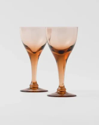 Juego de dos copas de licor de cristal – Nueva York
