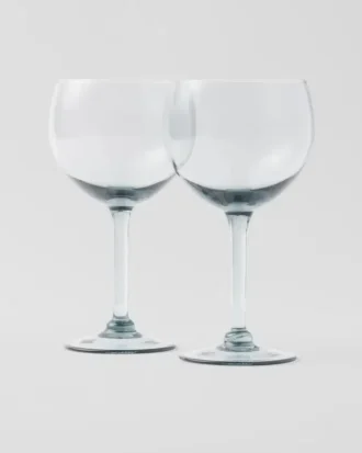 Juego de dos copas de vino de cristal – Nueva York
