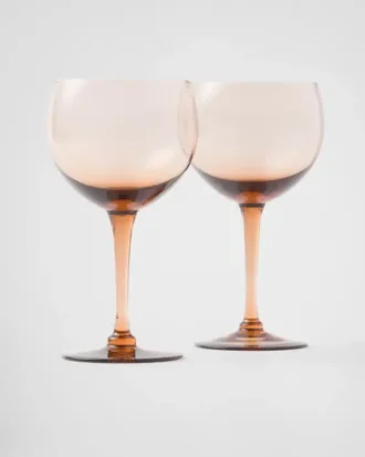 Juego de dos copas de vino tinto de cristal – Nueva York