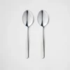 Juego de dos cucharas de café de acero inoxidable Juego de dos cucharas de café de acero inoxidable