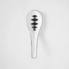 Juego de dos cucharas de porcelana – Diseño de tablero de ajedrez