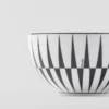 Juego de dos cuencos de porcelana para arroz o cereales – Rayas