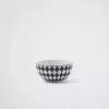 Juego de dos cuencos de porcelana para arroz o cereales – Tablero de ajedrez