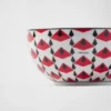 Juego de dos cuencos de porcelana para arroz o cereales – Vienna Red