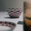 Juego de dos cuencos de porcelana para arroz o cereales – Vienna Red
