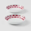 Juego de dos cuencos de porcelana para salsas – Vienna Red