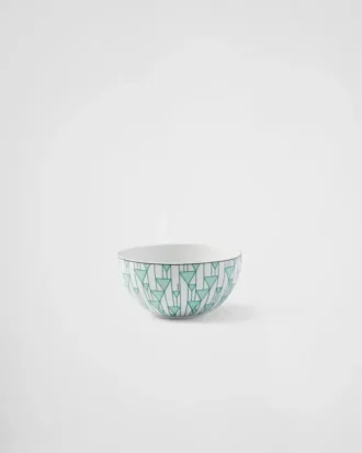 Juego de dos cuencos de sopa de porcelana – Verde Viena