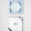 Juego de dos platos de postre de porcelana – Celadón Juego de dos platos de postre de porcelana – Celadón