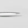 Juego de dos platos de postre de porcelana – Rayas
