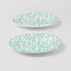 Juego de dos platos de postre de porcelana – Verde Viena