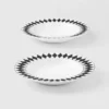 Juego de dos platos hondos de porcelana – Tablero de ajedrez Juego de dos platos hondos de porcelana – Tablero de ajedrez