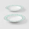 Juego de dos platos hondos de porcelana – Verde Viena Juego de dos platos hondos de porcelana – Verde Viena